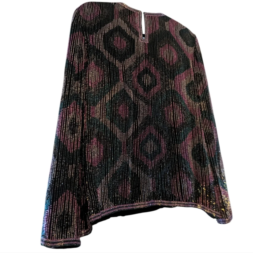 80s Carolyne Barton Evening Blouse - Picture 2 of 10